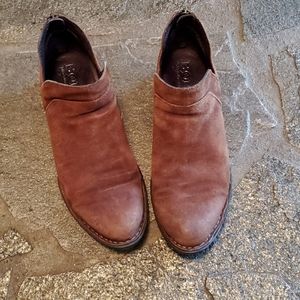 Born distressed suede booties